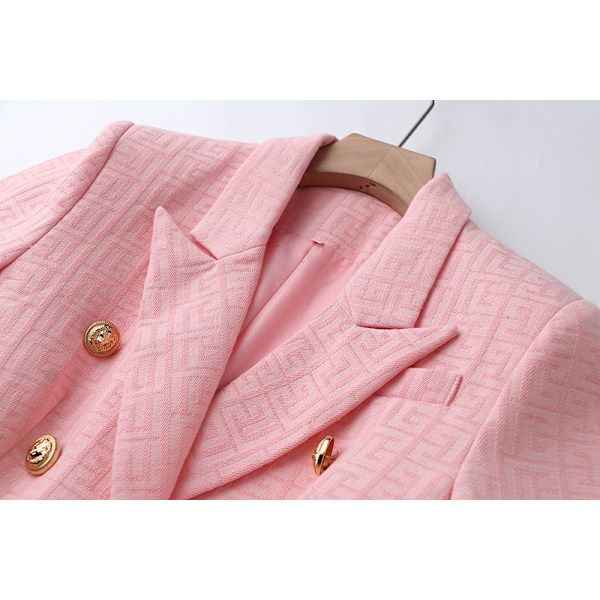 Dame Casual Blazer Langærmet Åben Front Knapper Arbejde Kontor Blazer Jakker M