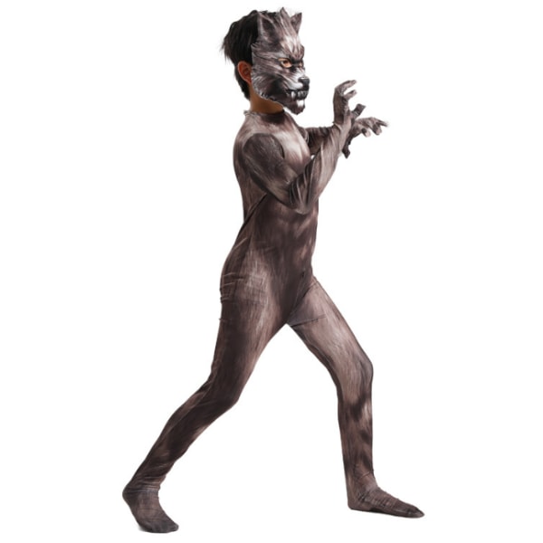 Child Wolf kostymer varulvsdräkt för pojkar Halloween 120
