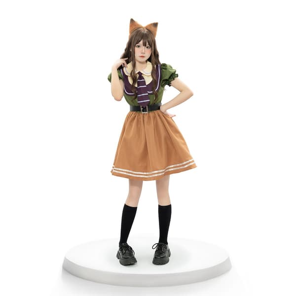 Fox Cosplay Kostume med Hale Ører Slips M