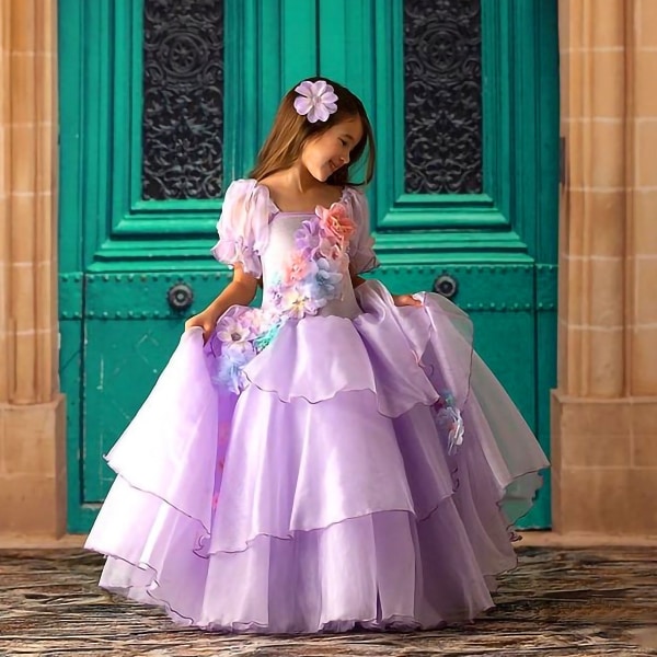 Prinsessklänningar för tjejer Halloween-festklänning 10-11Y