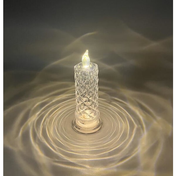LED-ljus med rosdesign L