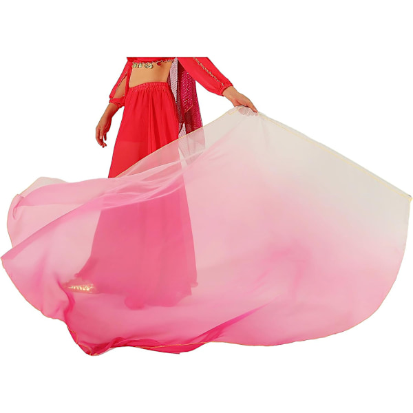 Ylistys- ja tanssilippu teleskooppivartta White Pink 2PCS