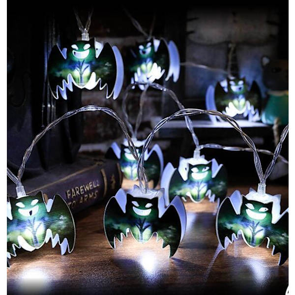 20 LED 9.8ft Halloween-ljusslingor Batteridrivna Style1