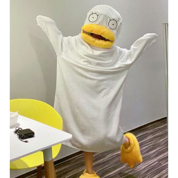Unisex Gul Andefigur Pyjamas til Efterår og Vinter M