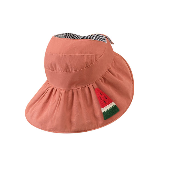 Taaperon kalastajan puuvillahattu, kesäulkoiluun dark pink