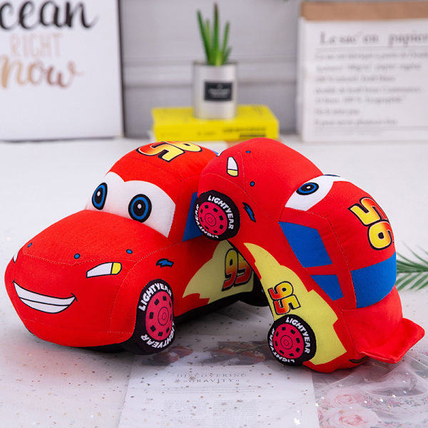 Bilar Plysch Leksak Blixten McQueen Röd Fylld Plysch Leksak 35cm