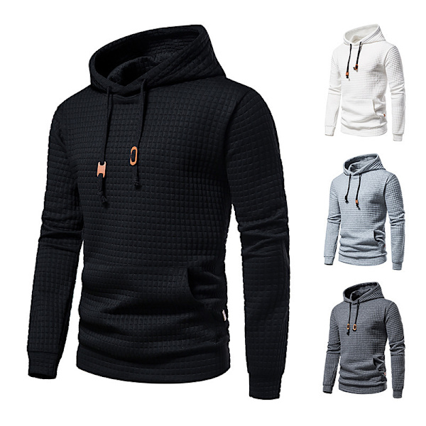 Långärmad tröja för män Casual hoodies black M