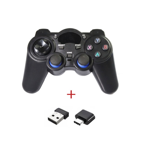 2.4G USB Trådløs Spilcontroller til PC/Bærbar Computer, Kompatibel med Android TYPE-C OTG