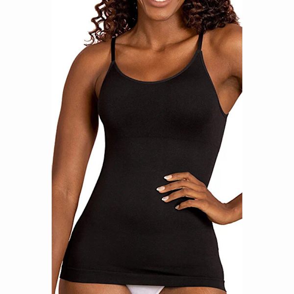 Camisole för Kvinnor, Tummy Control Shapewear Black L