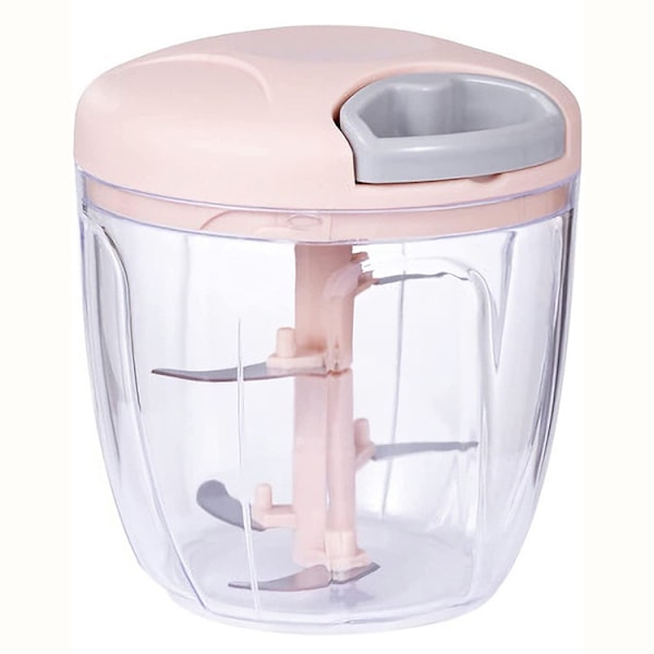 Manuell Matberedare Grönsakshackare, 2 Koppar Pink 1000ML
