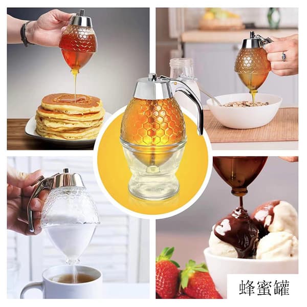 Honungsdispenser i Glas, Droppfri