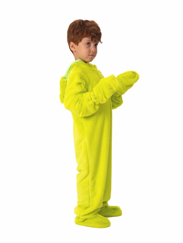 Julegrøn Stor Monsterkostume til Børn L