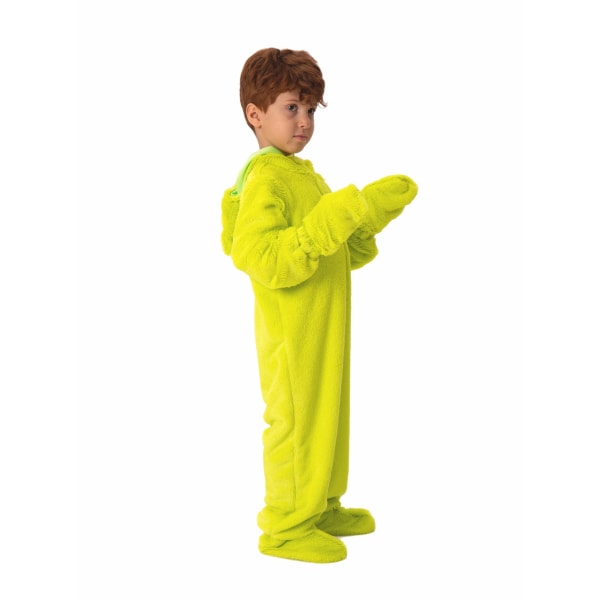 Julgrönt stort monster för barn kostym Cosplay Set M