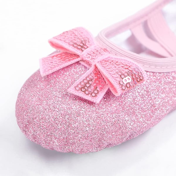 Balettskor för flickor Cross Strap Dance Shoes Pink 33