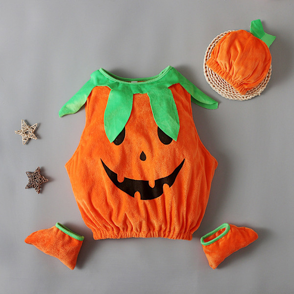 Sød Børne Halloween Græskar Kostume, Halloween Kostume til Drenge Piger 120cm