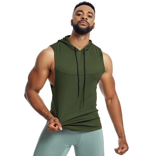 Miesten Treenihupparit Hihattomat Salivuorat Green 2XL
