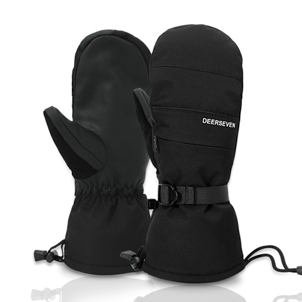 Vinterskidroppar för män & kvinnor - Snödroppar Kallt väder Black XL