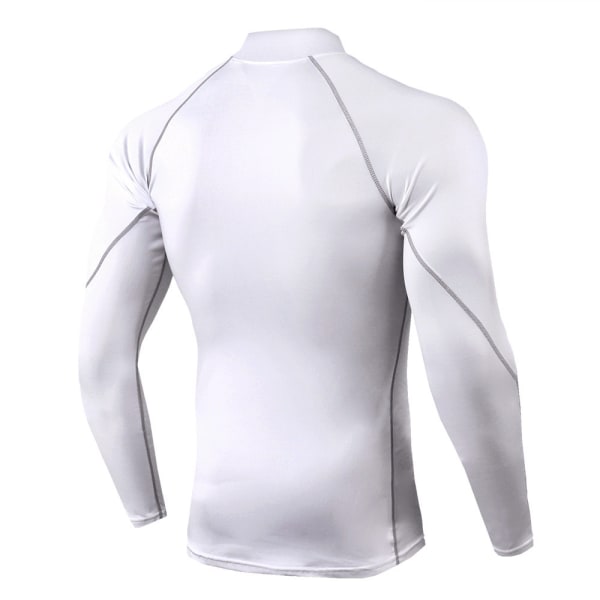 Atletiska långärmade skjortor för män white S