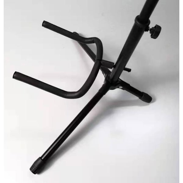 Enkelt Opretstående Foldbar Guitar Stativ Black