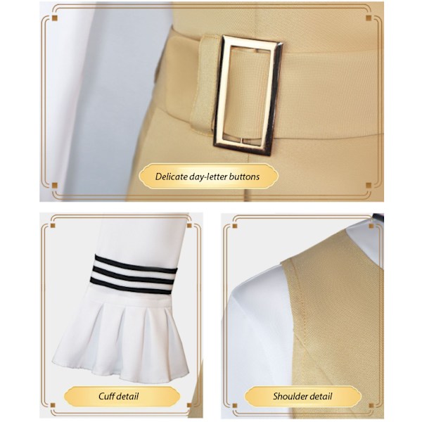 M3GAN 2 Kostymklänningsset Cosplay-kostym för kvinna och flicka yellow 2XL