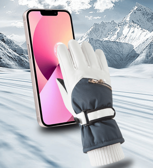Vanntett Vinter Skihansker for Kvinner Pink