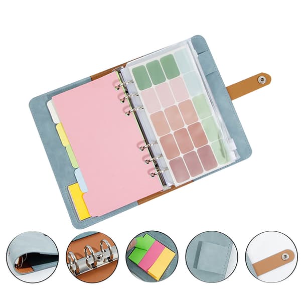 A6 budgetpärm, PU- organizer black