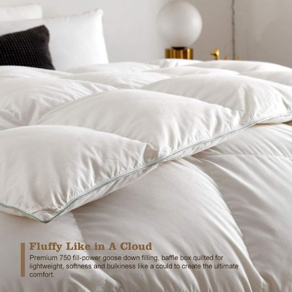 Dubbel Feather Down Täcke - Ultra Mjukt White 150*200cm