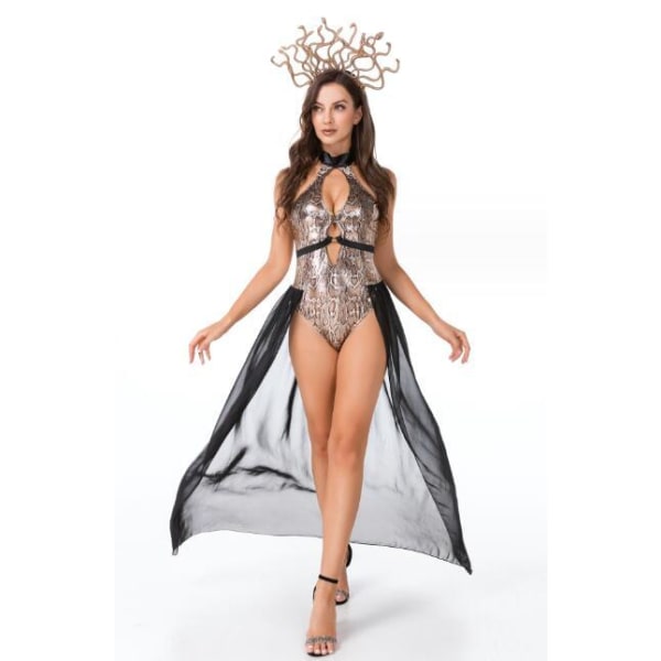 Halloween Sexy Siren -asu, ilmainen tiara mukana Black M