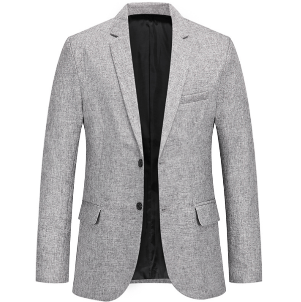 Slim Fit Solid Blazer Sport Coat för män grey S