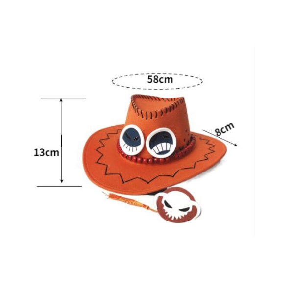 Anime mocka orange cowboyhatt M（56-58cm）