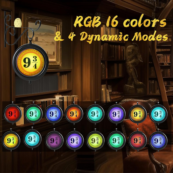 Platform 9 3/4 Skilt Lys Remote Control