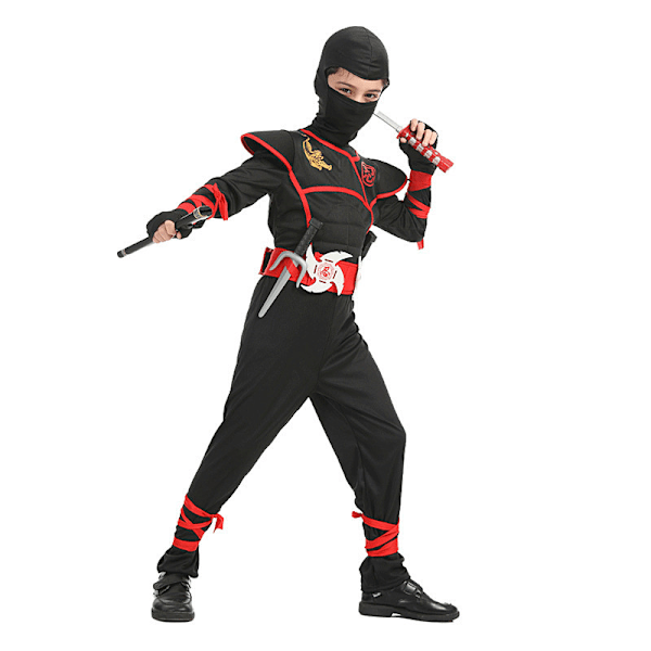 Børne Stealth Ninja Kostume M