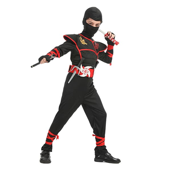 Stealth Ninja-kostym för barn M