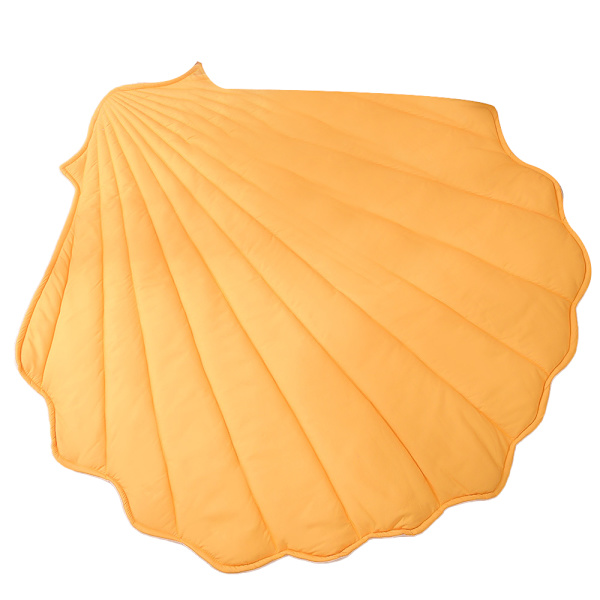 Baby Lekmatta 43 x 41 Tum Bomulls Kryp Kudde Bomulls Barnrum Matta yellow