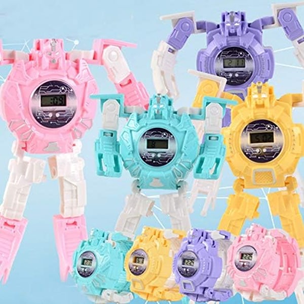 Robot Transformer Barnklocka Blue