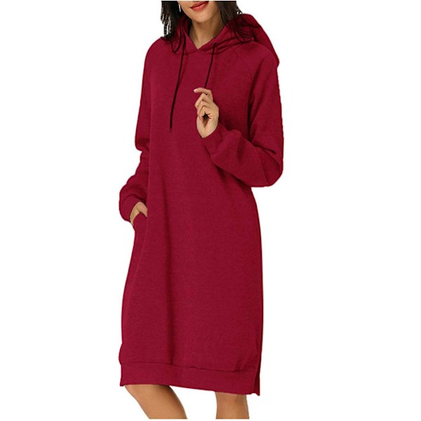 Naisten Hupparimekko Taskuilla Red M