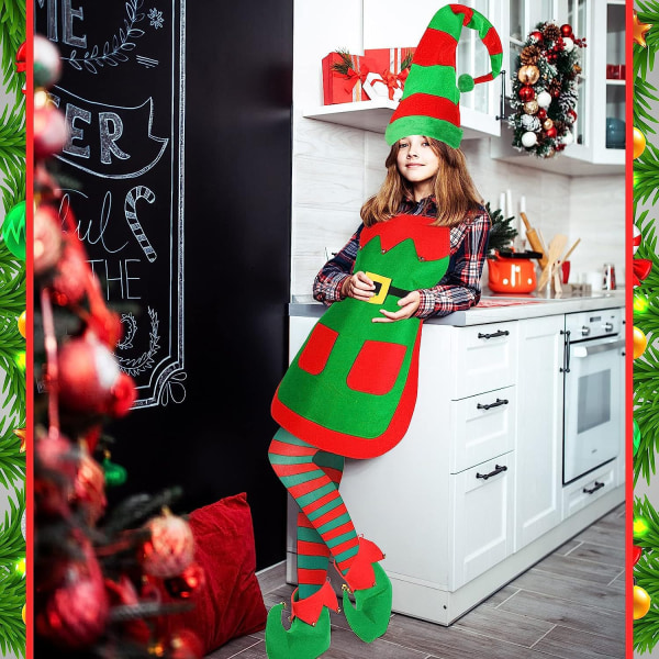 Flickor Kvinnor Jul Elf Kostym Set