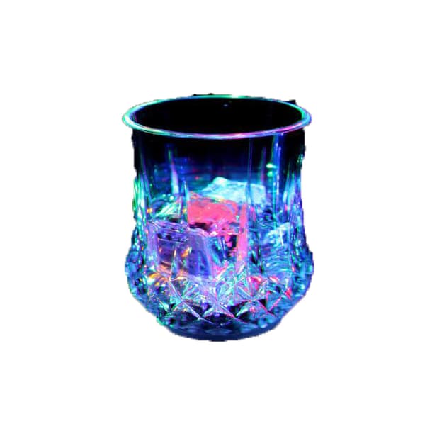2 stk LED nattlysende vinglass White