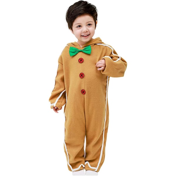 Julpepparkaksmän Kostym Barn, Pepparkaksmän Onesie Barn Jul Outfit S