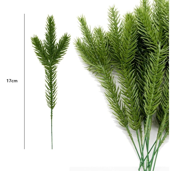 45 Pack Konstgjorda Tallbarr för DIY Kransar 45Pcs