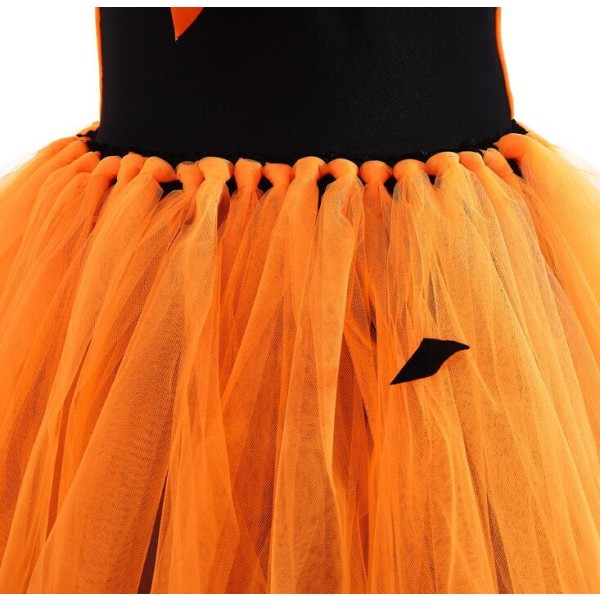 Flickor Halloween Utklädnad Prinsessa Poncho Klänning Yellow 8T