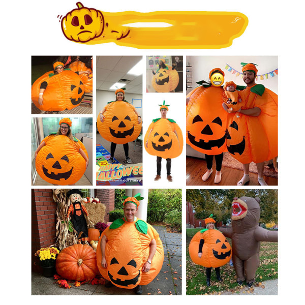 Uppblåsbara pumpa kostymer Halloween Cosplay kostymer