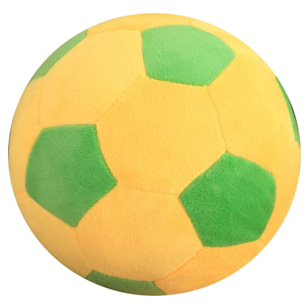 Plysch fotbollar fluffig fylld fotbollskudde yellow 45cm