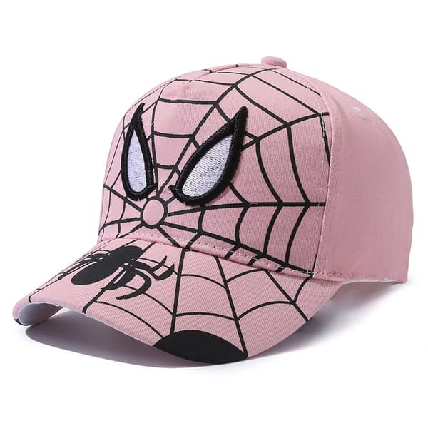 Spider-Man 3D Drenge Hat, Udendørs Afslappet Solhat pink