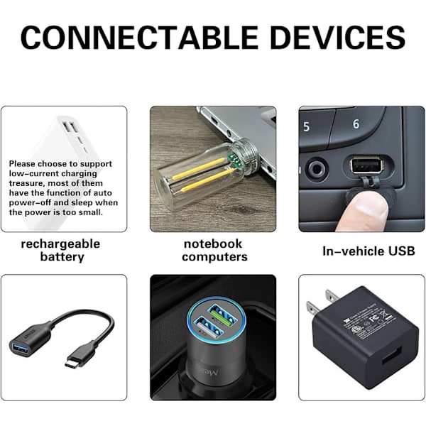 Bærbar Berøringsstyret LED Natlampe, Mini USB Pærelampe Green