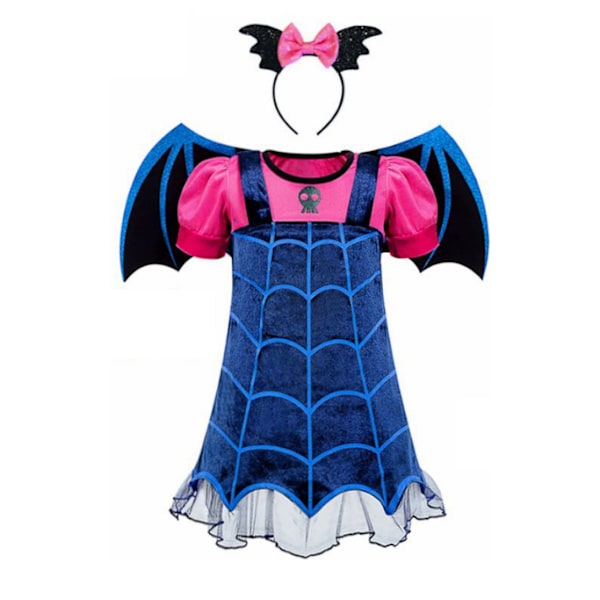 Girls Vampire Halloween Costumes Dress Cosplay 130