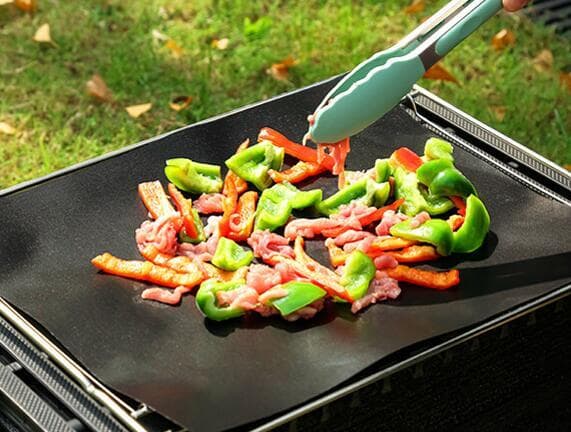 Återanvändbart Teflon BBQ-papper Golden 240*340cm