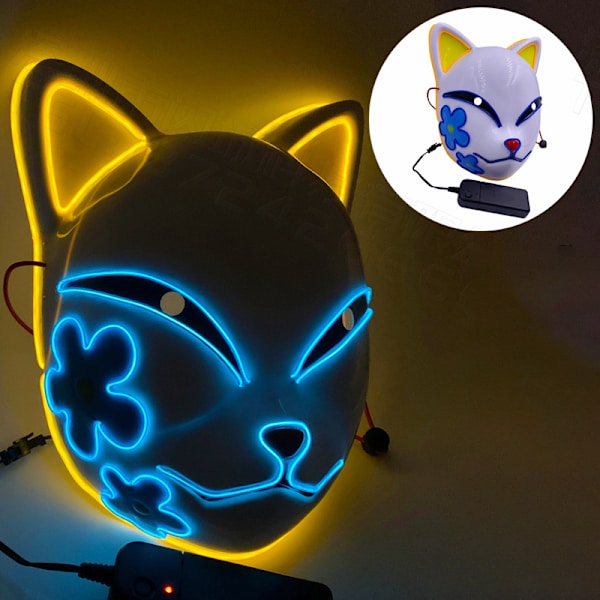Blades of Ghost Extinction Glödande Mask yellow