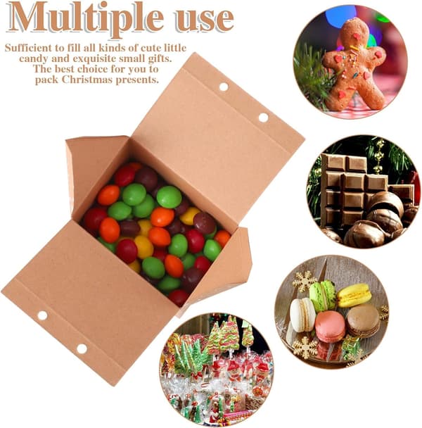40 Stykker Mini Julegaveæsker Gaveposer 40PCS
