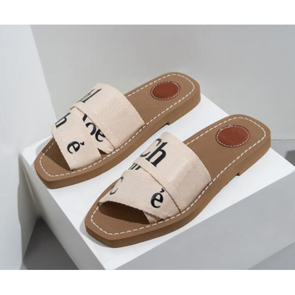Alphabet Webbing Tykke Bunnsåler Damessko Apricot 37